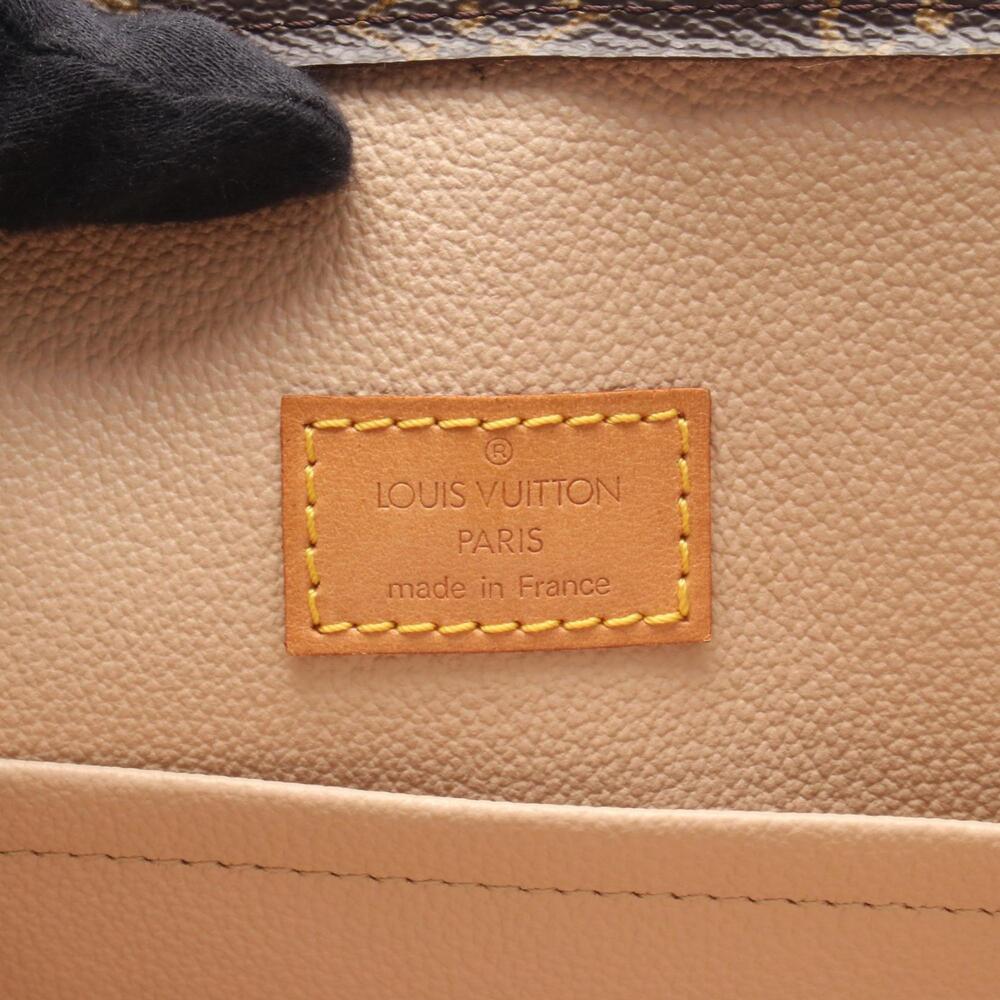 LOUIS VUITTON Brown Monogram Leather Tote Bag - Picture 4 of 9